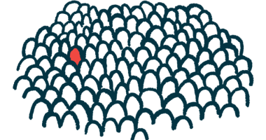 An illustration of single person outline highlighted among many.