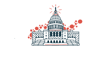 This illustration shows the U.S. Capitol building, home to the government's legislative branch.