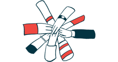 An illustration shows multiple hands coming together in a circle.