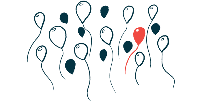 A single red balloon floats among black and white ones in this illustration of 